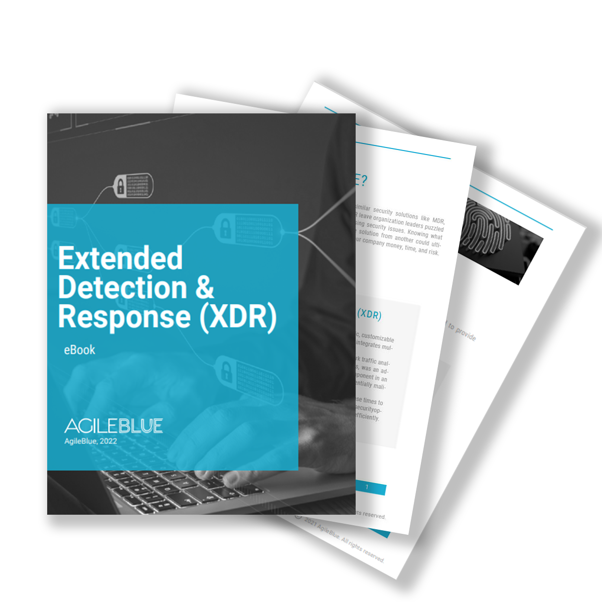 mock up of AgileBlue XDR ebook